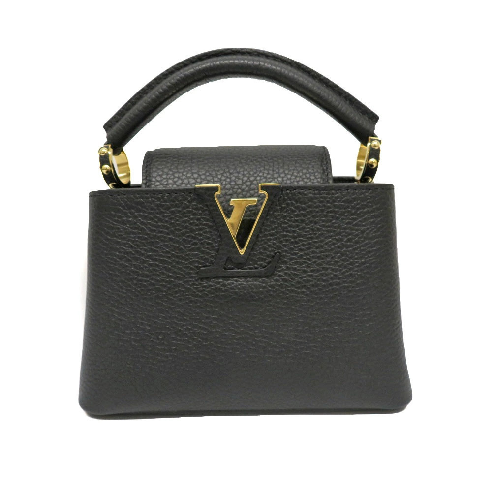 LOUIS VUITTON Capucines Handbag Shoulder Bag Noir Black LV